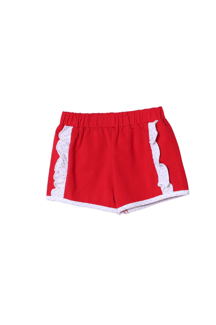 Red Mouse Applique Bow Short Set - Image 3