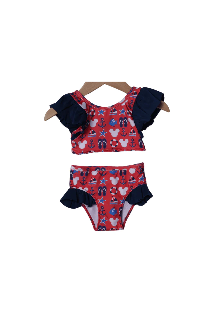 Sail Away Cruise Mouse 2 pc Swimsuit