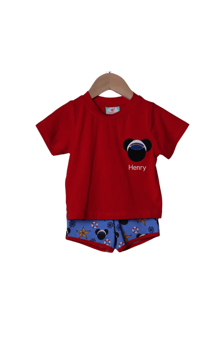 Sail Away Mouse Cruise Short Set