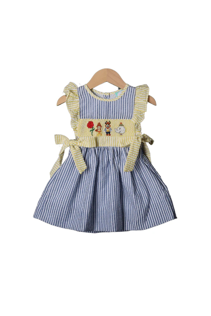 Smocked Beauty and Friends Seersucker Dress