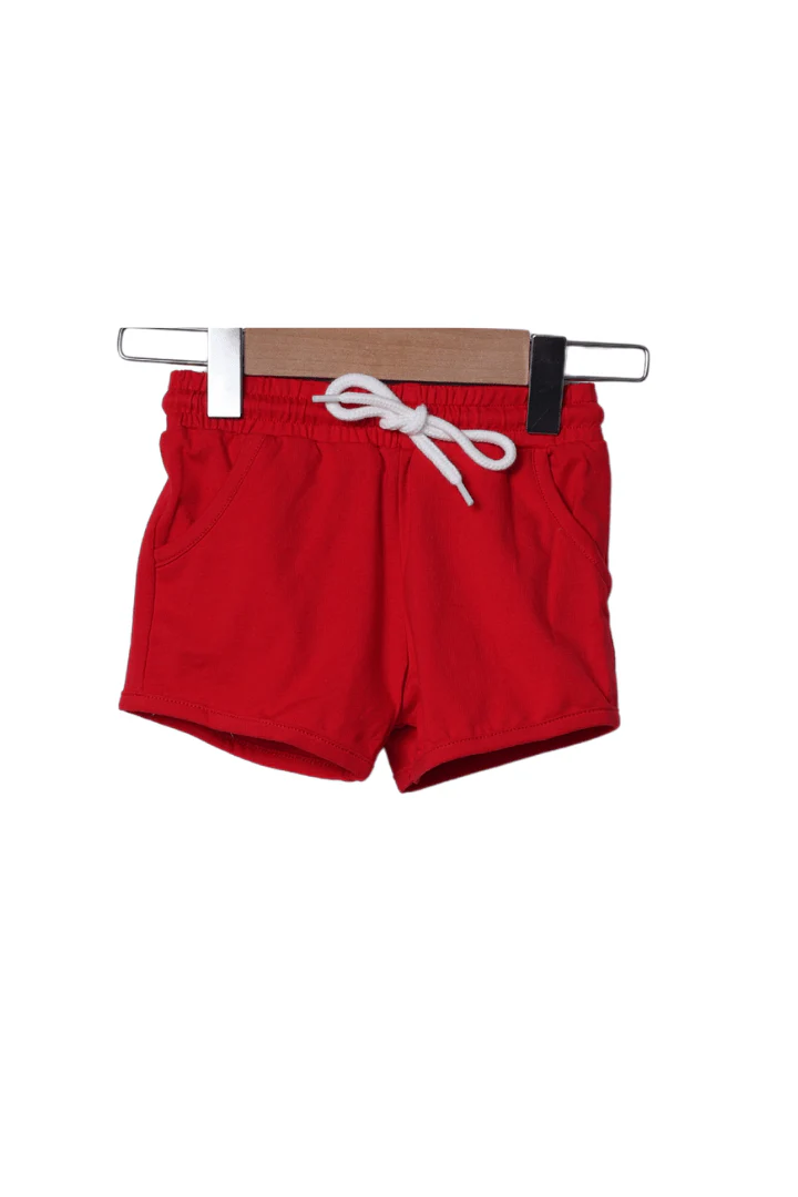Smocked Mouse Red Stripe Short Set - Image 2