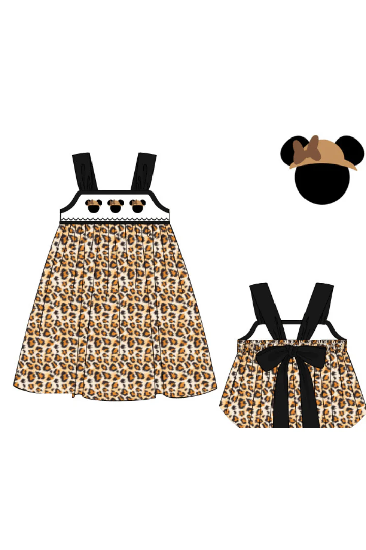 Smocked Mouse Safari Sun Dress - Image 3