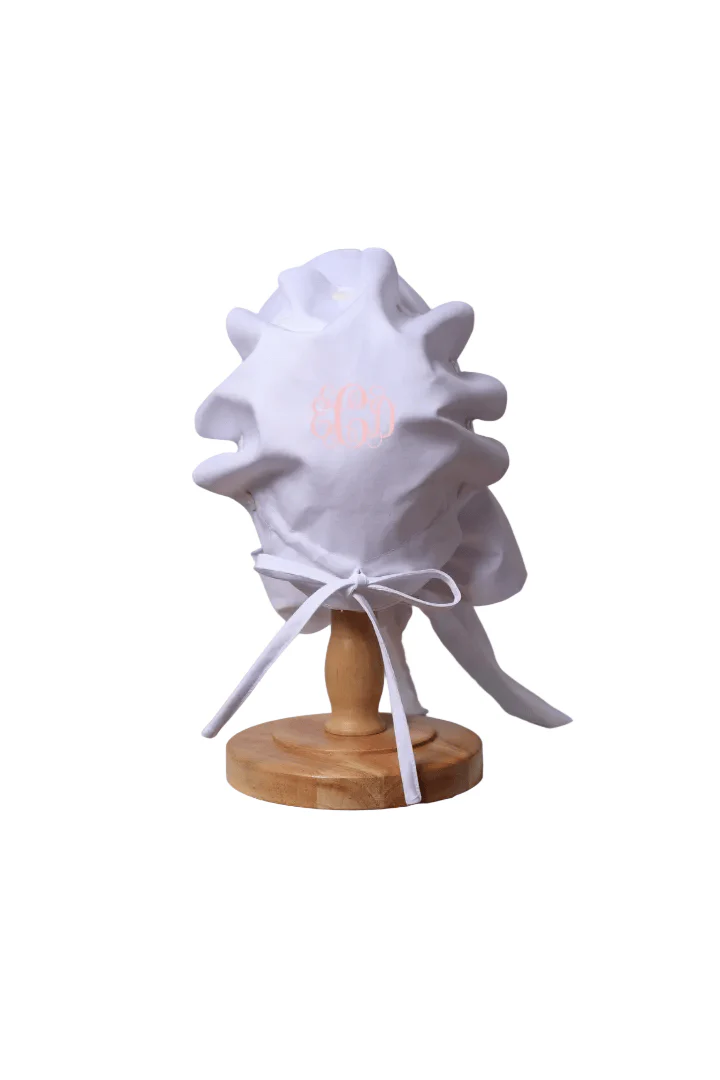 White Woven Bonnet - Image 3